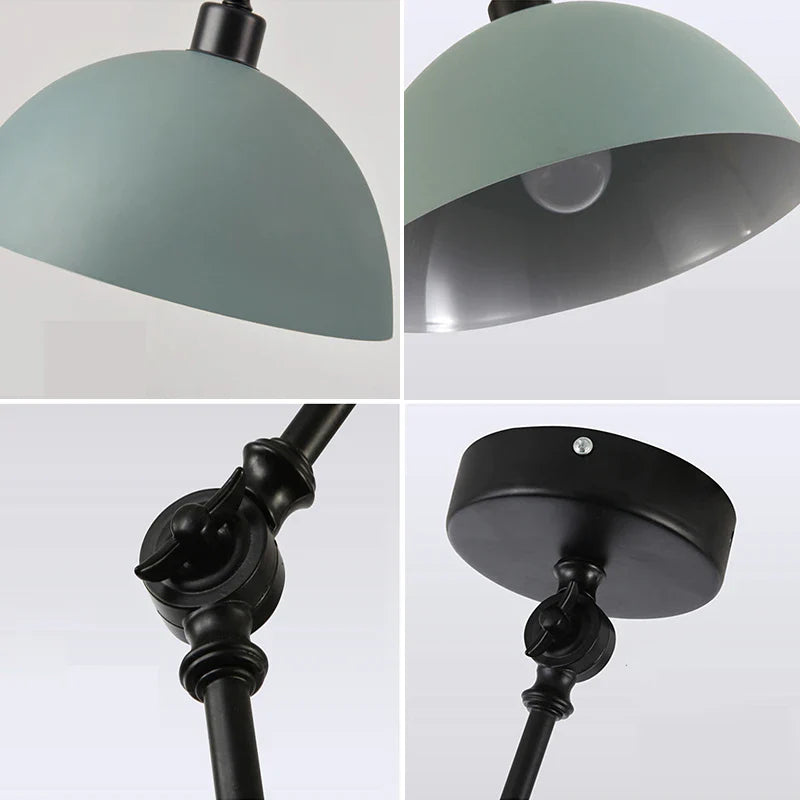 Afralia™ Modern Multicolor Metal Pendant Light for Dining Room, Study, Bar - Rotatable Ceiling Lamp