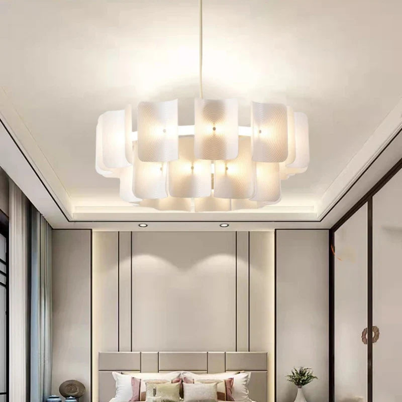 Afralia™ LED Chandelier: Modern Acrylic Kitchen Lighting Fixture with Changeable Dimming