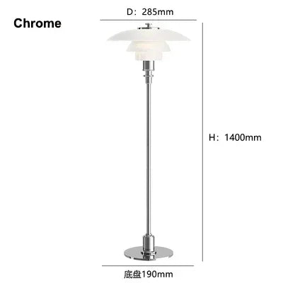 Afralia™ Nordic Glass Floor Lamp: Minimalist Danish Design for Bedroom, Living Room, Study.