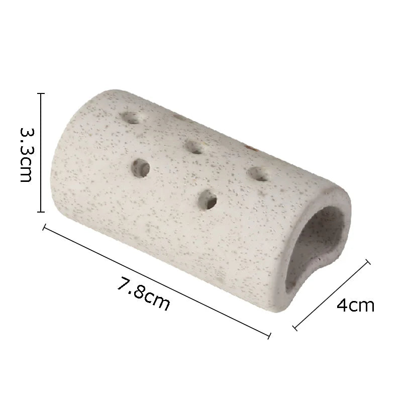 Afralia Lotus Seedpod Ceramic Vase Artificial Flower Pot Modern Desk Decor