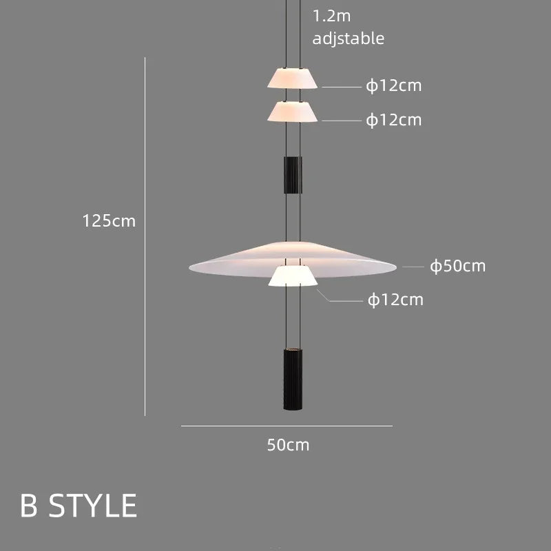 Afralia™ Circular Pendant Light: Modern Minimalist Hanging Lamp for Living Room, Dining, Bar
