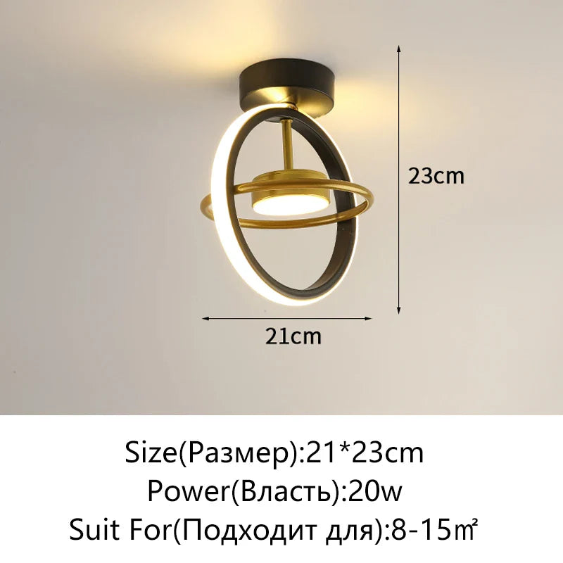 Afralia™ LED Surface Mounted Aisle Ceiling Lights for Home Lighting