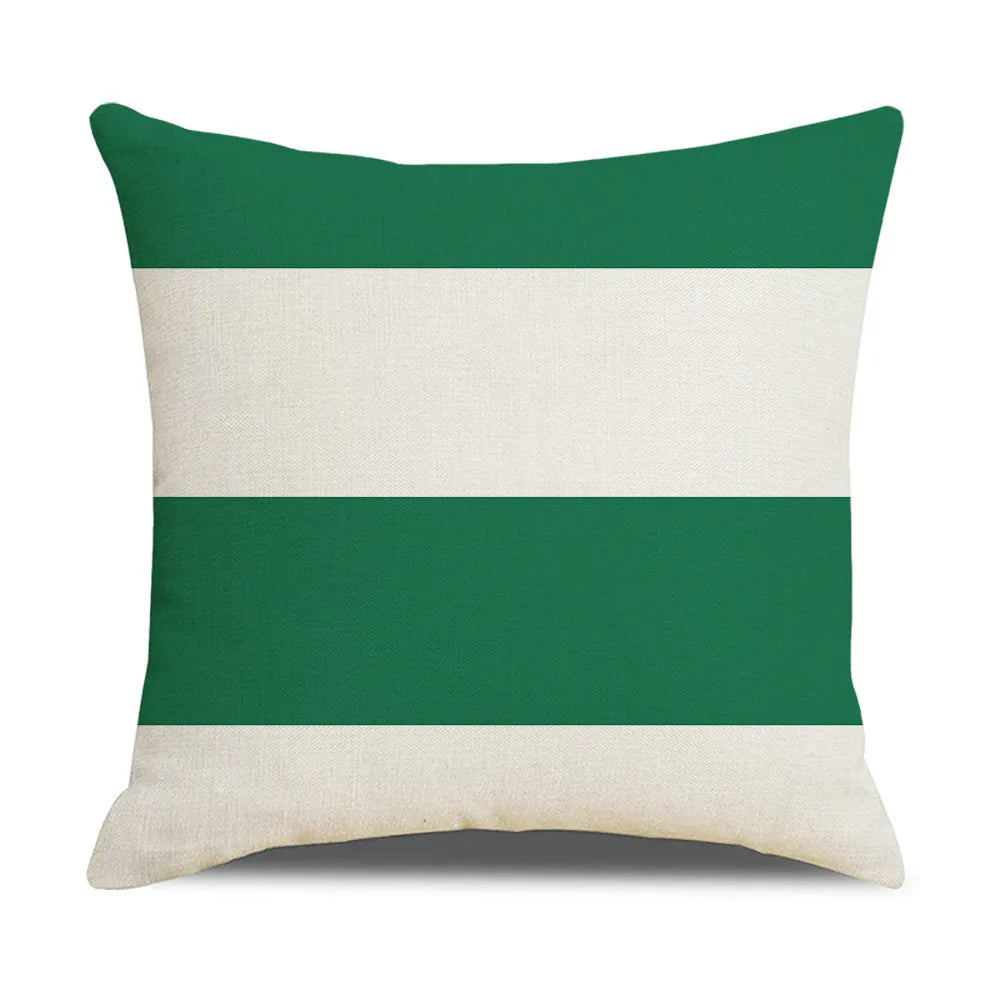 Geometric Linen Square Pillow Covers for Cushion - Afralia™ Decorative Pillows