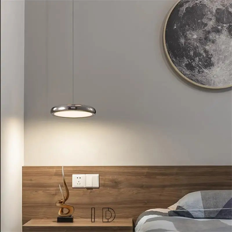 Afralia™ Black Finish LED Pendant Lights for Home Decoration Indoor Lighting