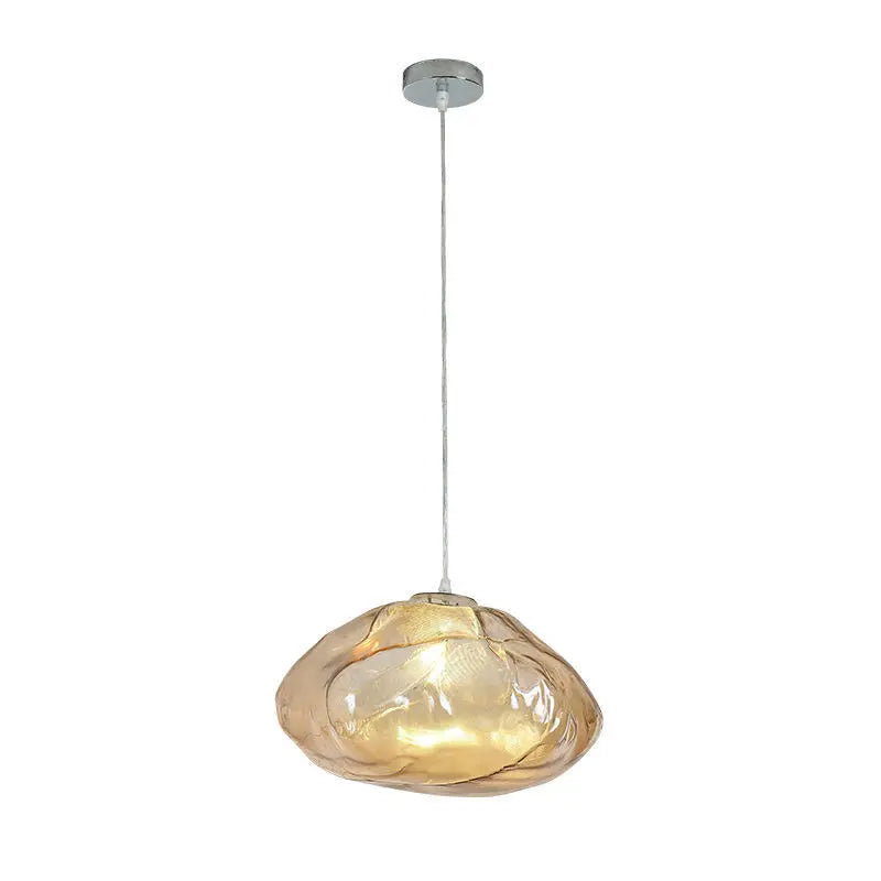 Afralia™ Nordic Glass Pendant Light Chandelier Decorative Suspension Art Hanging Lamp