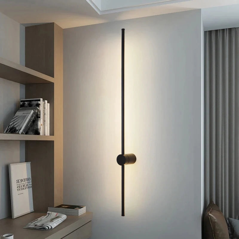 Afralia™ Modern LED Wall Sconce Gold Black for Bedroom & Living Room