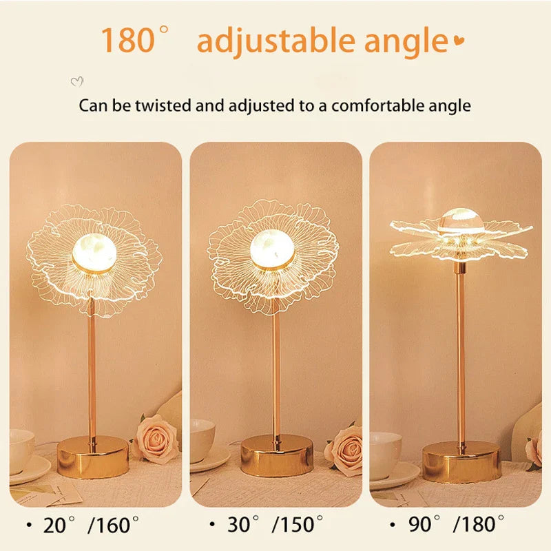 Afralia™ Butterfly Gold Acrylic LED Desk Lamp for Artful Living Room Night Light