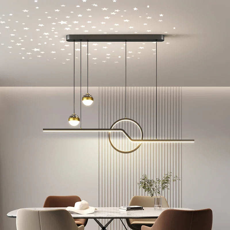 Afralia™ Nordic LED Chandeliers for Dining Room, Living Room, and Bedroom
