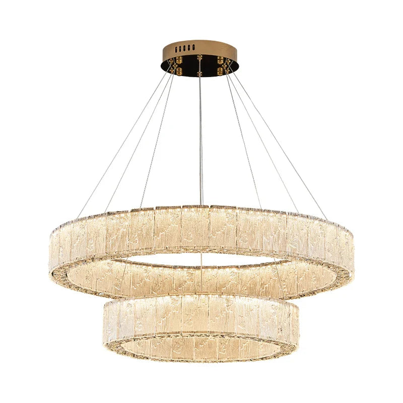 Afralia™ Crystal Pendant Chandelier: Luxury LED Lighting for Villa Living Dining Room