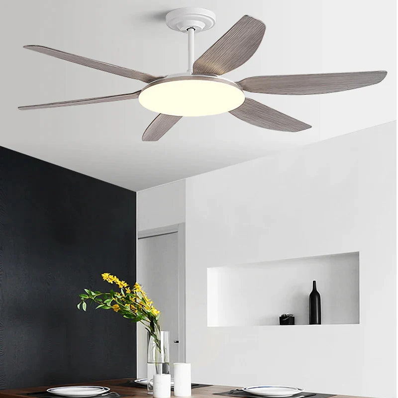 Afralia™ 63" DC Indoor Ceiling Fan Light New Style Strong Winds Chandelier