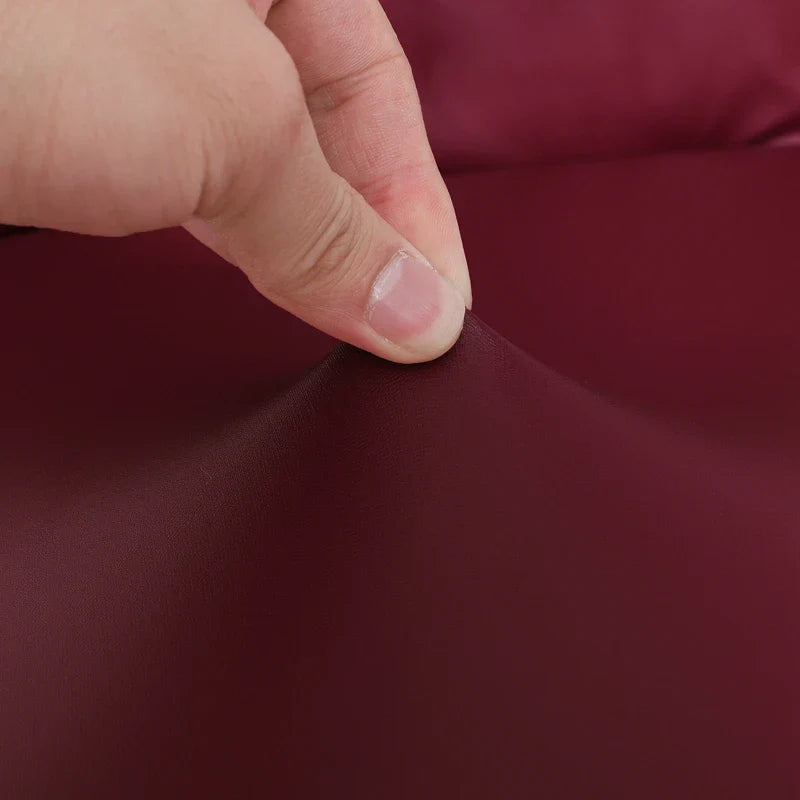 Afralia™ Waterproof Pu Stool Cover: Elastic Round Chair Case for Home Bar, Seat Protector