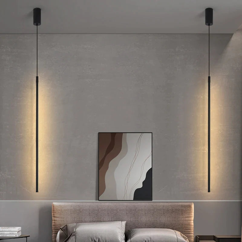 Afralia™ Modern Minimalist LED Pendant Chandelier for Bedroom Living Dining Room