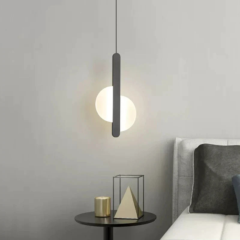 Afralia™ Modern LED Minimalist Pendant Light for Bedroom Study Living Room decor