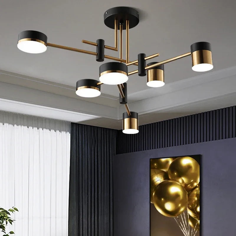Afralia™ Nordic Chandelier Light Luxury Modern Minimalist Dining Room Creative Bedroom Lamp