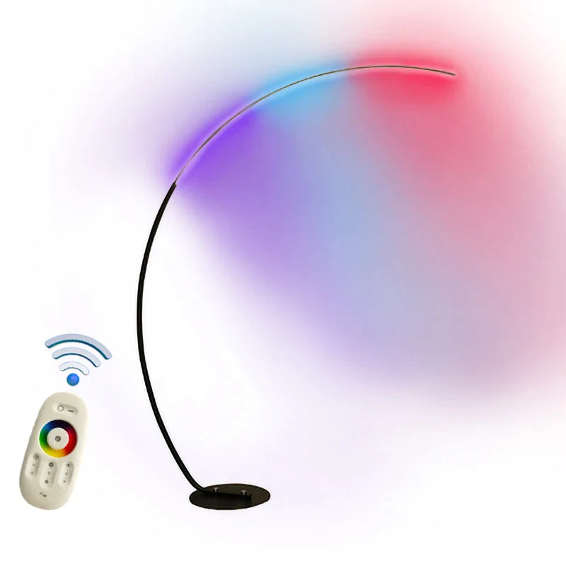 Afralia™ LED Art Floor Lamp Dimmable Remote RGB Living Room Bedroom Decor