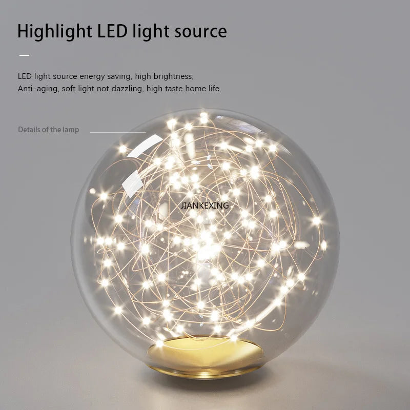 Afralia™ Glass Ball Chandelier for Dining Room Kitchen Office Front Desk