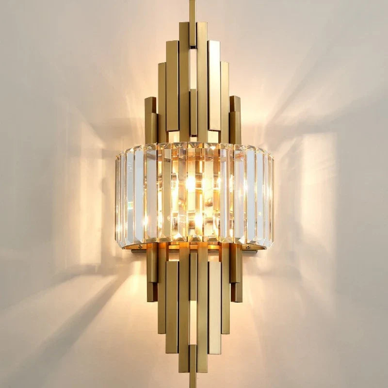 Afralia™ Crystal Wall Sconce Light: Nordic Luxury for Living Room, Corridor, Hall