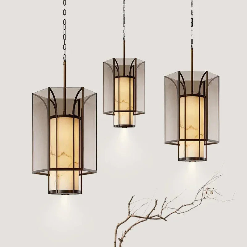 Afralia™ Chinese Retro Chandelier for Bedroom, Tea Room, Foyer, Hallway, Restaurant