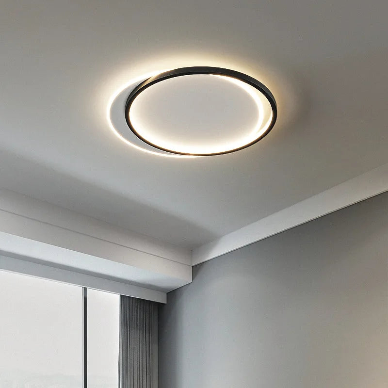 Afralia™ Modern Round LED Ceiling Lamp for Bedroom, Living Room, Study - Dimmable Circle Light Fixtures