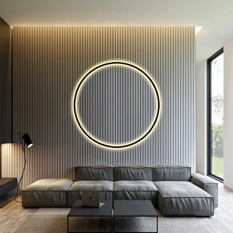 Afralia™ LED Wall Circle Lights for Bedroom Living Room Aisle Stairway