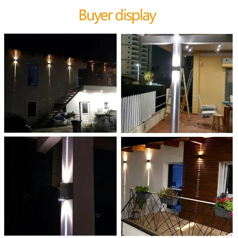 Afralia™ LED Up Down Wall Lamp 6W Aluminum IP65 Indoor Outdoor Light Fixtures