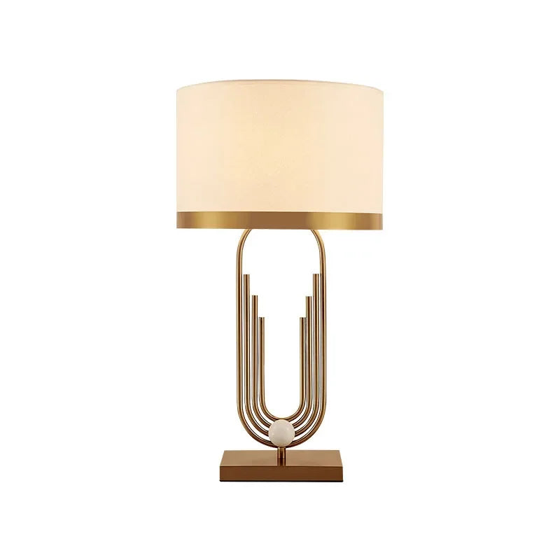 Afralia™ Brass Table Lamp: Modem Luxury Antique Gold Lighting for Home Decor & Office Room