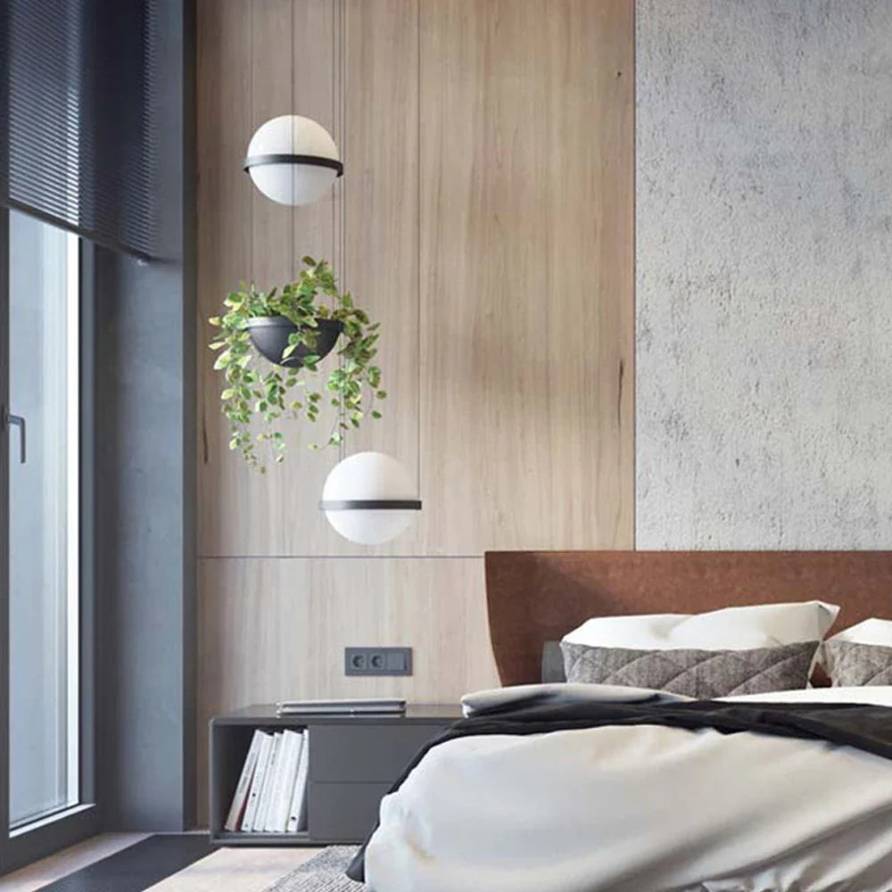 Afralia™ Modern Plant Chandeliers Nordic DIY Sky Garden LED Pendant Lamps Home Decor Fixtures