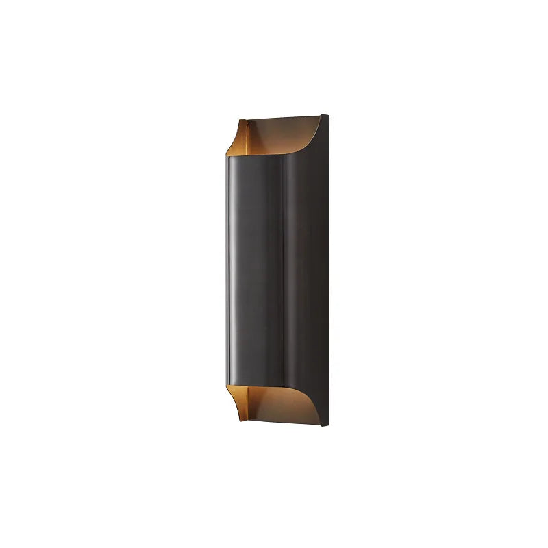 Afralia™ Modern Brass LED Wall Lamp Minimalist Atmosphere Lighting Sconce