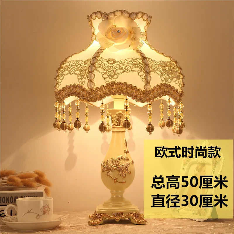 Afralia™ Nordic Princess Vintage Table Lamp for Bedroom and Living Room Décor