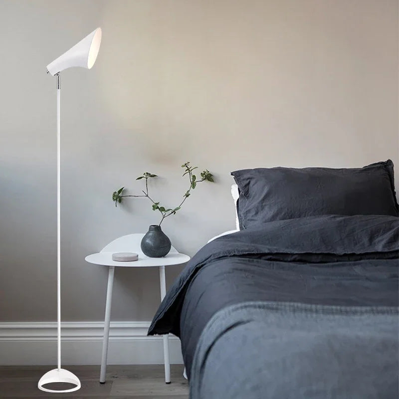 Afralia™ Minimalist Industrial AJ LED Floor Lamp for Living Room, Bedroom, Study & Office