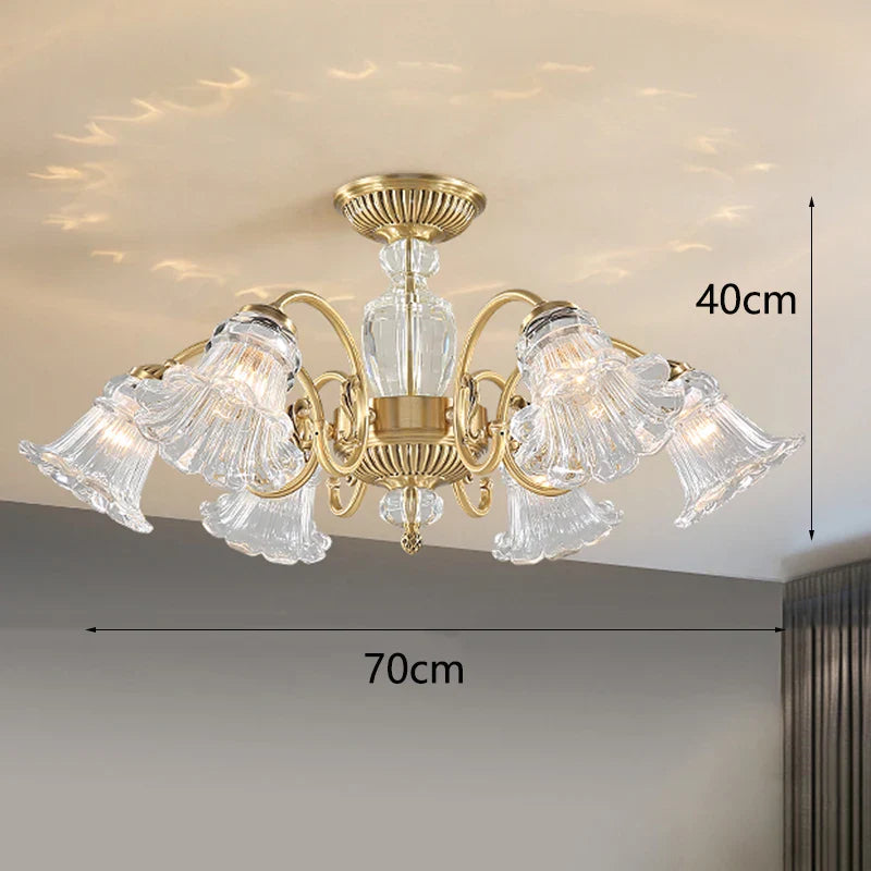 Afralia™ Luxury Crystal Chandelier Pendant Light for Living and Dining Room