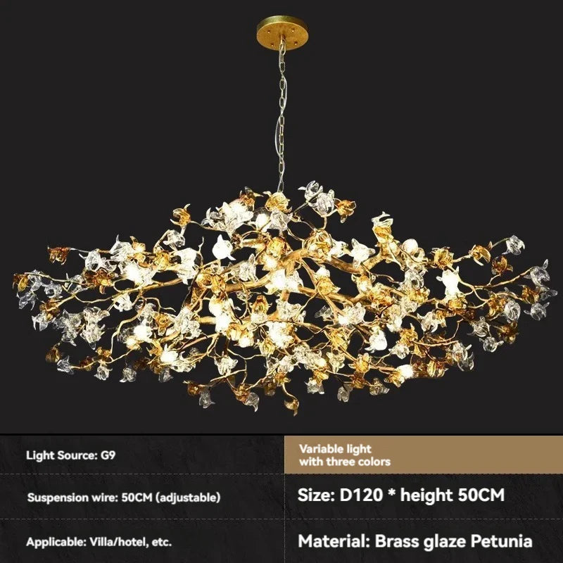 Afralia™ Crystal Branch Chandelier: Luxury Designer Ceiling Crystal Light for Living Room and Bar