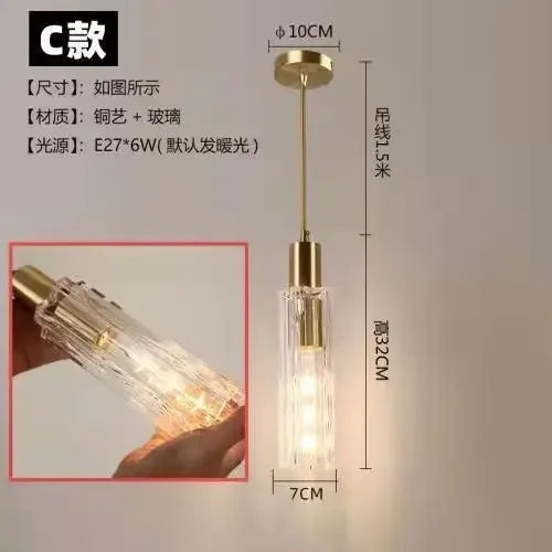 Afralia™ LED Pendant Light for Home Decor - Modern Nordic Hanging Lamp