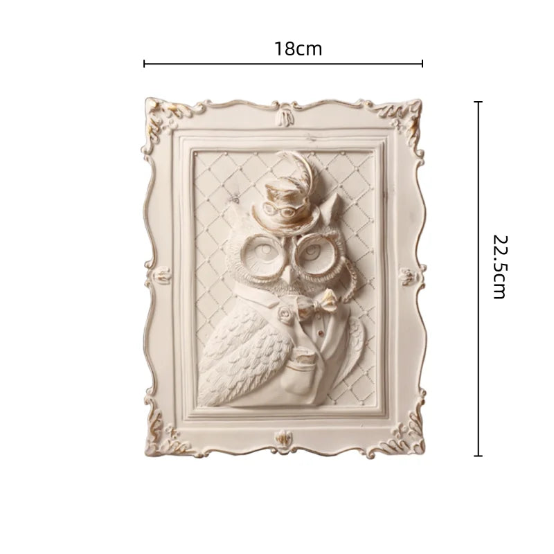 Afralia™ Earl Cat Resin Pendant Wall Decoration Frame for a Whimsical Touch.