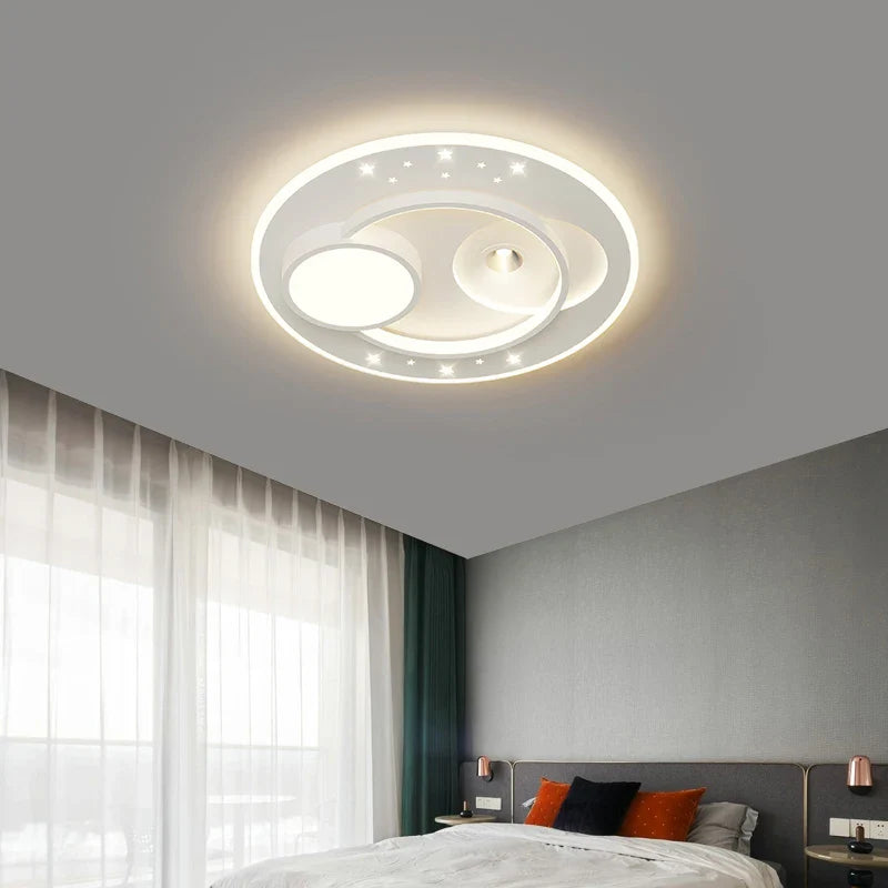 Afralia™ Modern LED Ceiling Chandelier for Living Room Home Lighting Decor