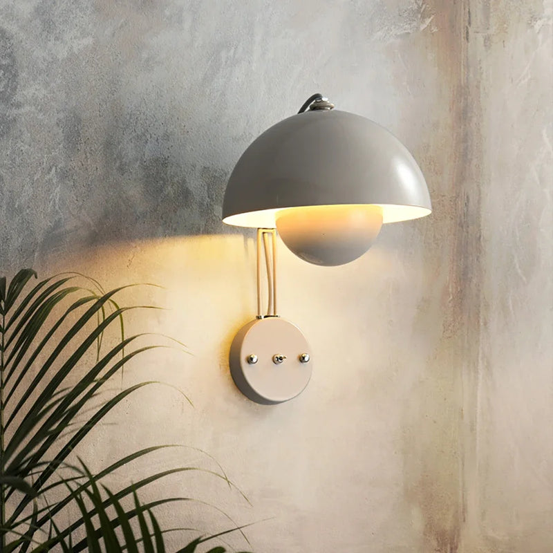 Afralia™ Modern LED Flower Bud Wall Lamp with Macaron Switch