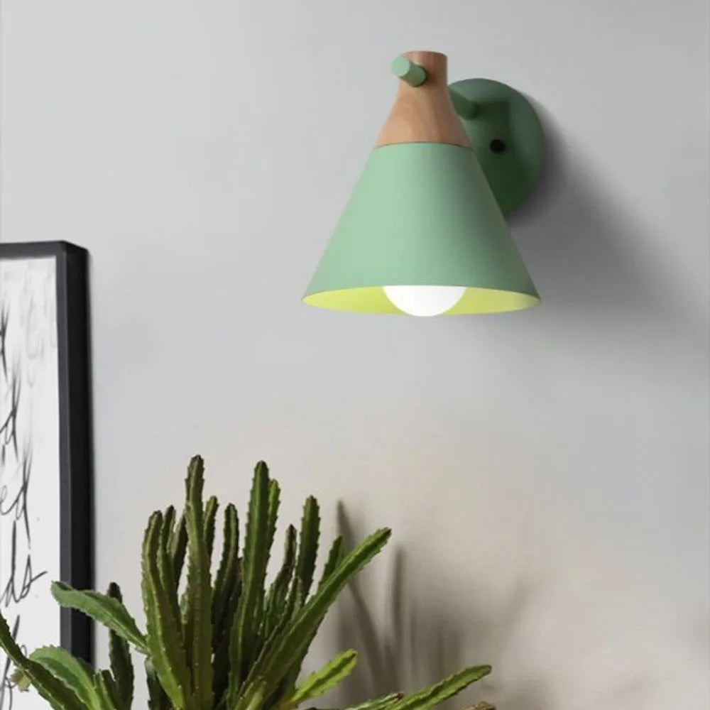 Afralia™ Nordic Iron Art Wall Sconce Shade with E27 Base for Modern Living Spaces