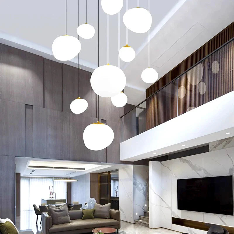 Afralia™ Modern Indoor Pendant Chandelier LED Ceiling Light for Living Room Dining Room