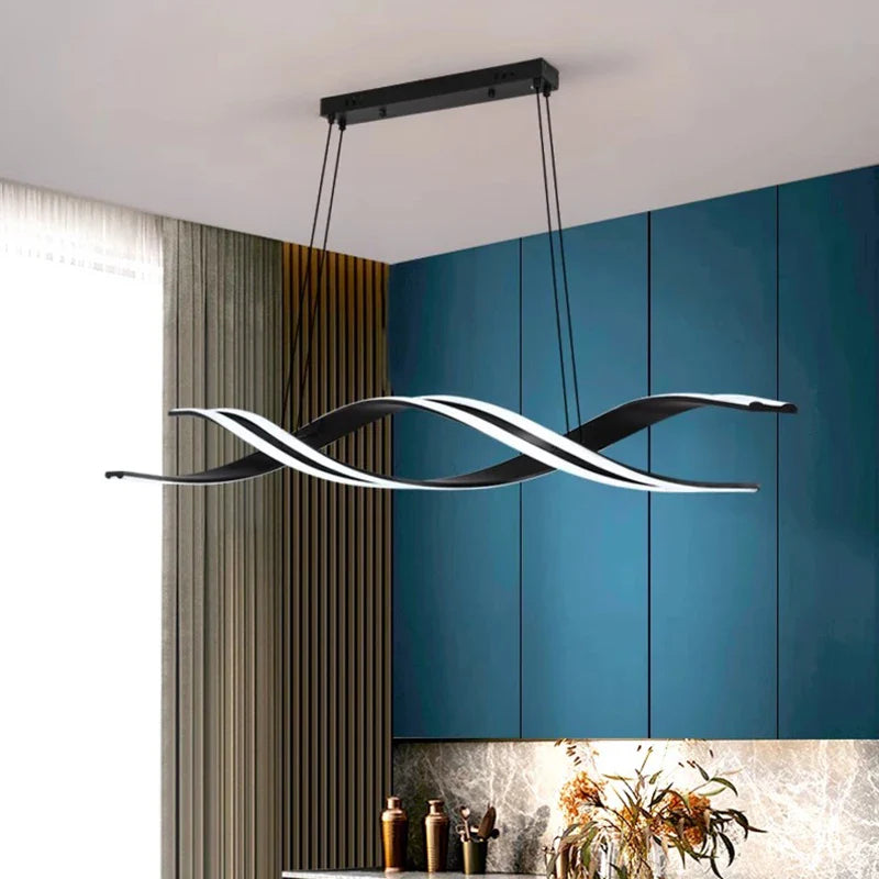 Afralia™ Modern LED Chandeliers Pendant Light Lamps for Living and Dining Room