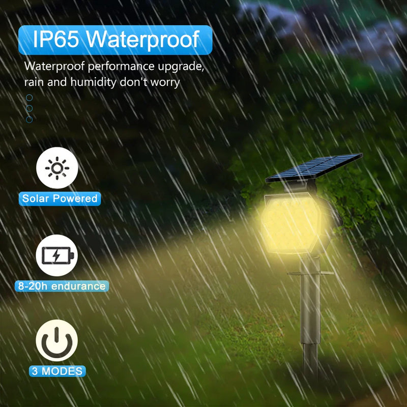 Afralia™ Solar Landscape Spotlights | Adjustable Waterproof Outdoor Solar Lights