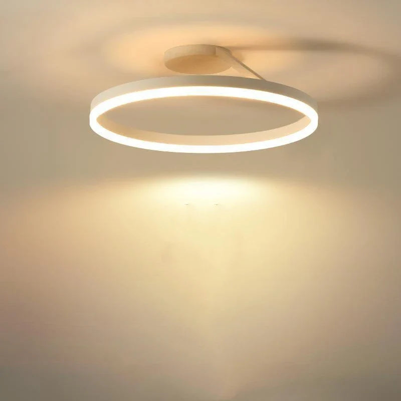 Afralia™ Scandinavia Ring Ceiling Chandelier Dimmable Pendant Light for Living Room