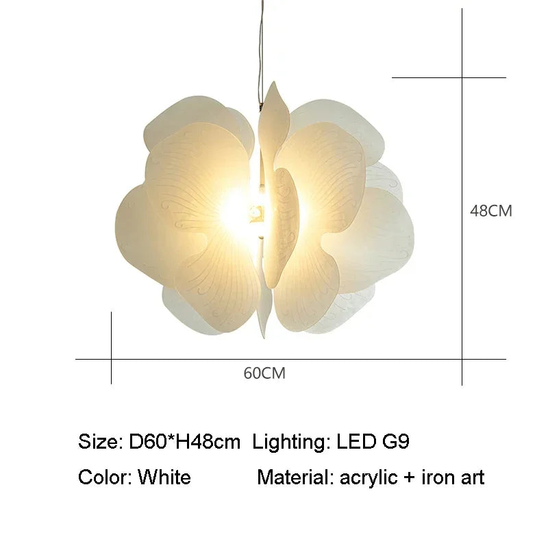Afralia™ Butterfly Pendant Light: Nordic LED G9 Chandelier for Home Decorations