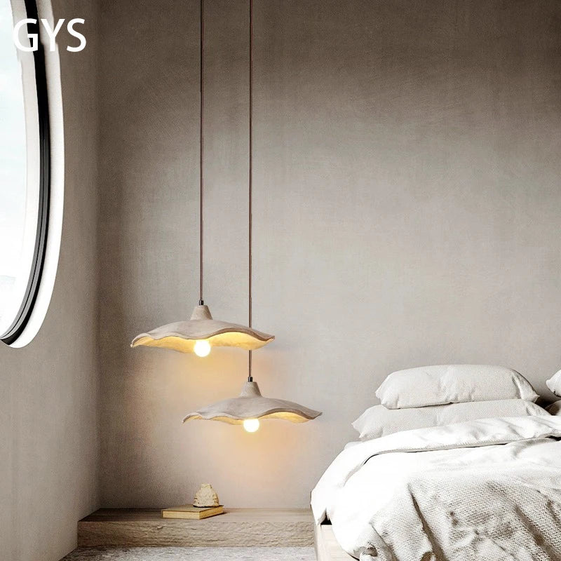 Afralia™ Concrete Ceiling Hanging Pendant Chandelier for Bedroom, Restaurant, and Bar