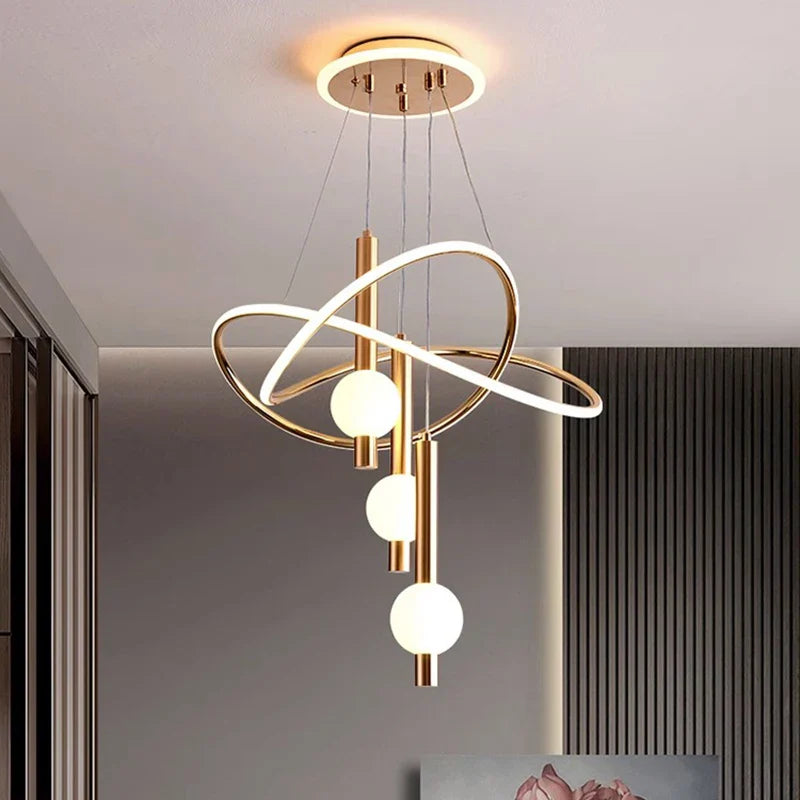 Afralia™ Modern Dine Room Pendant Lights LED Chandelier Ceiling Lamp Fixture