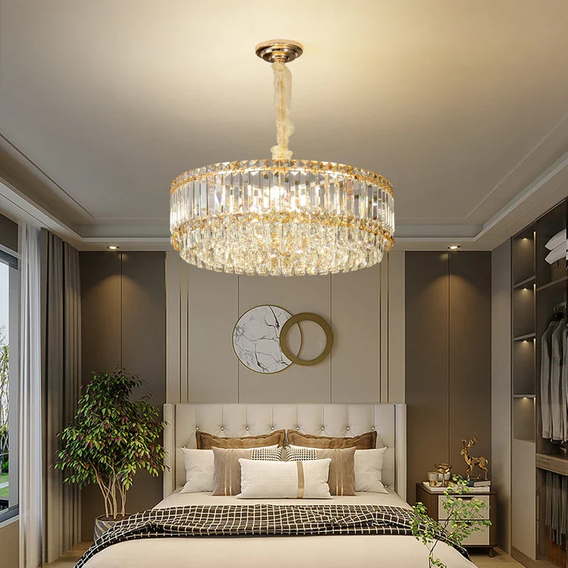 Afralia™ French Crystal Chandelier for Living Room, Dining Room, and Master Bedroom