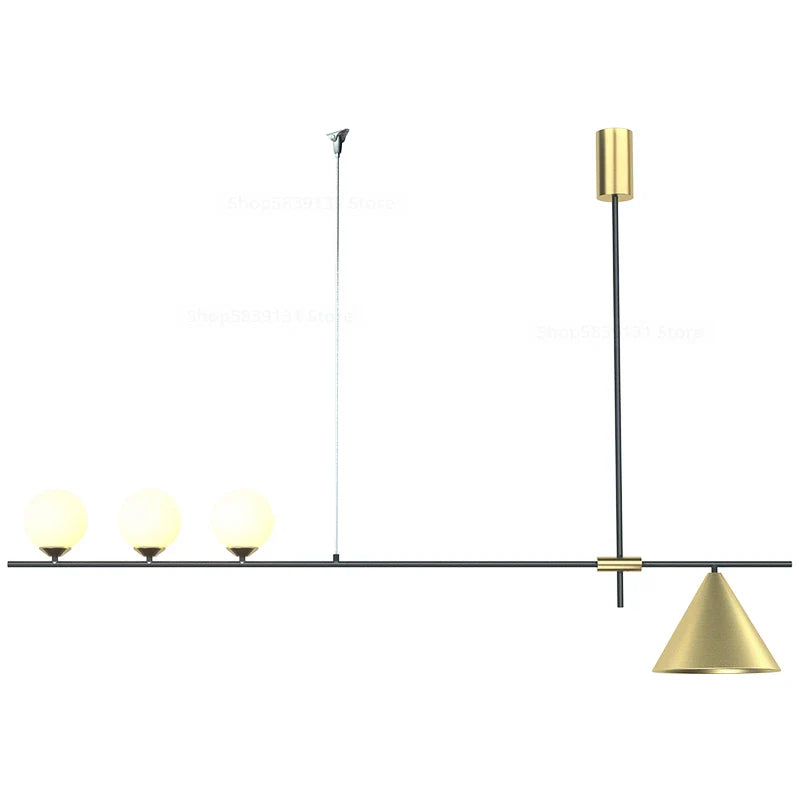 Afralia™ Nordic Minimal Pendant Lights for Living Room Kitchen LED Decor Fixtures