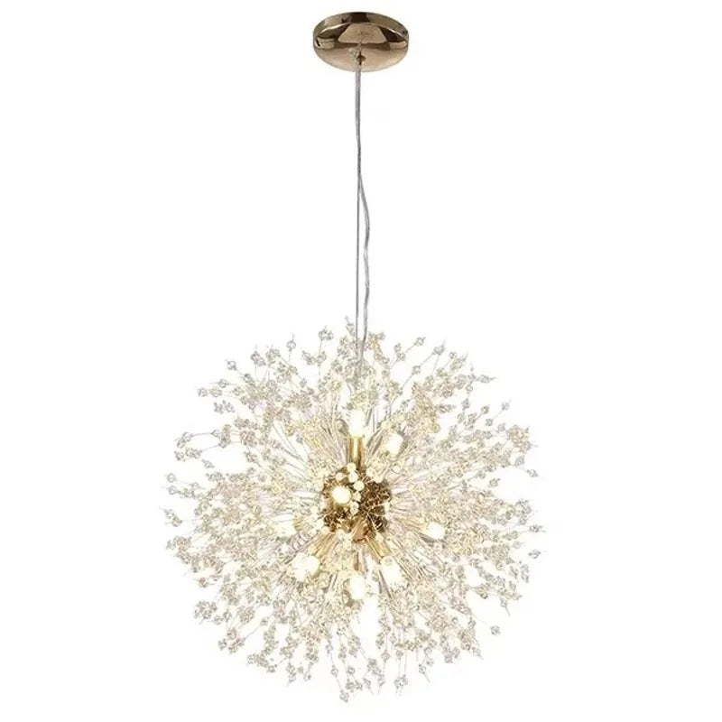 Afralia™ Crystal Dandelion Pendant Lights for Chic Home Decor