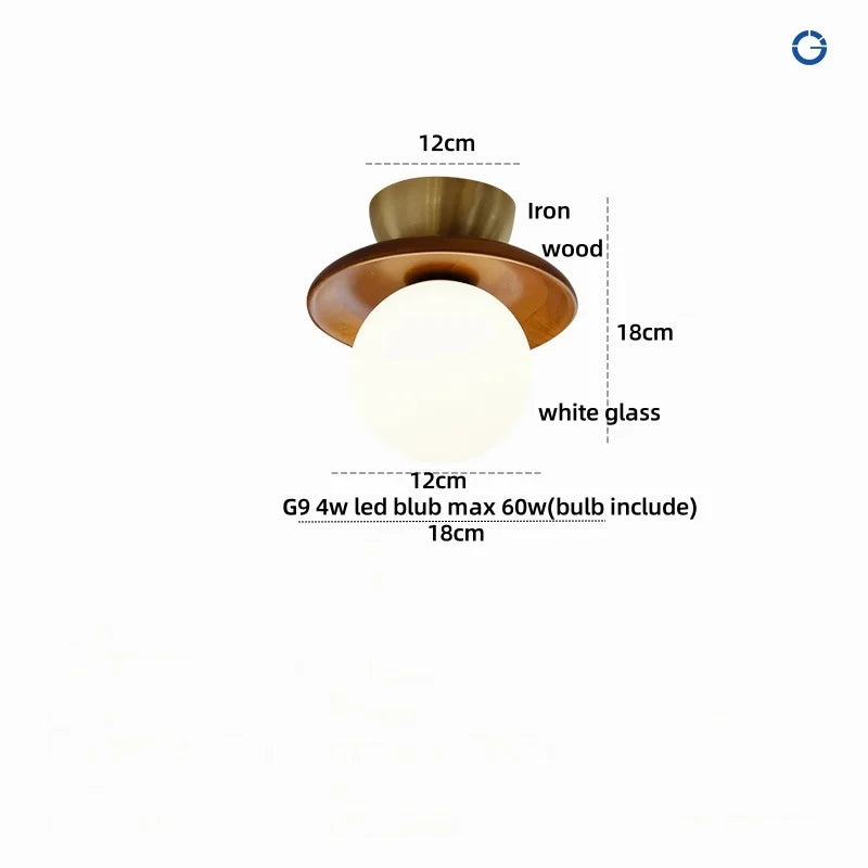 Afralia™ Wabi Sabi LED Ceiling Light - Modern Nordic Flush Mount Fixture for Living Room