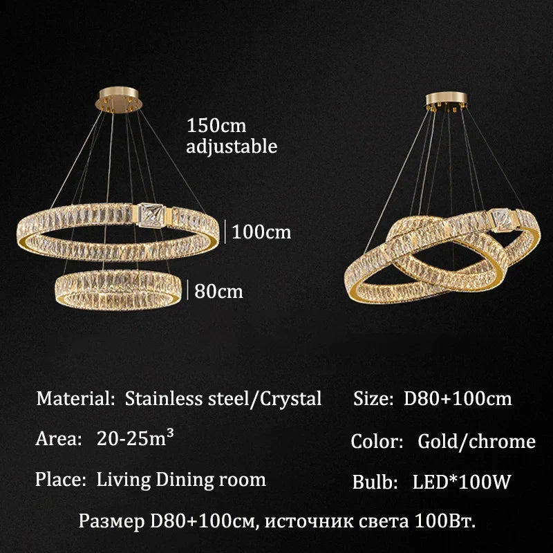Afralia™ Crystal Chandeliers: Modern Luxury Lighting for Home Villa Living Dining Room Decor