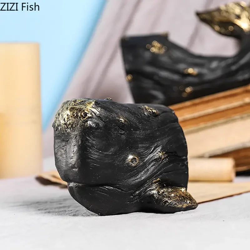 Afralia™ Whale Bookends: Gold Plated Library Decor for Desk, Shelf, Room Aesthetics